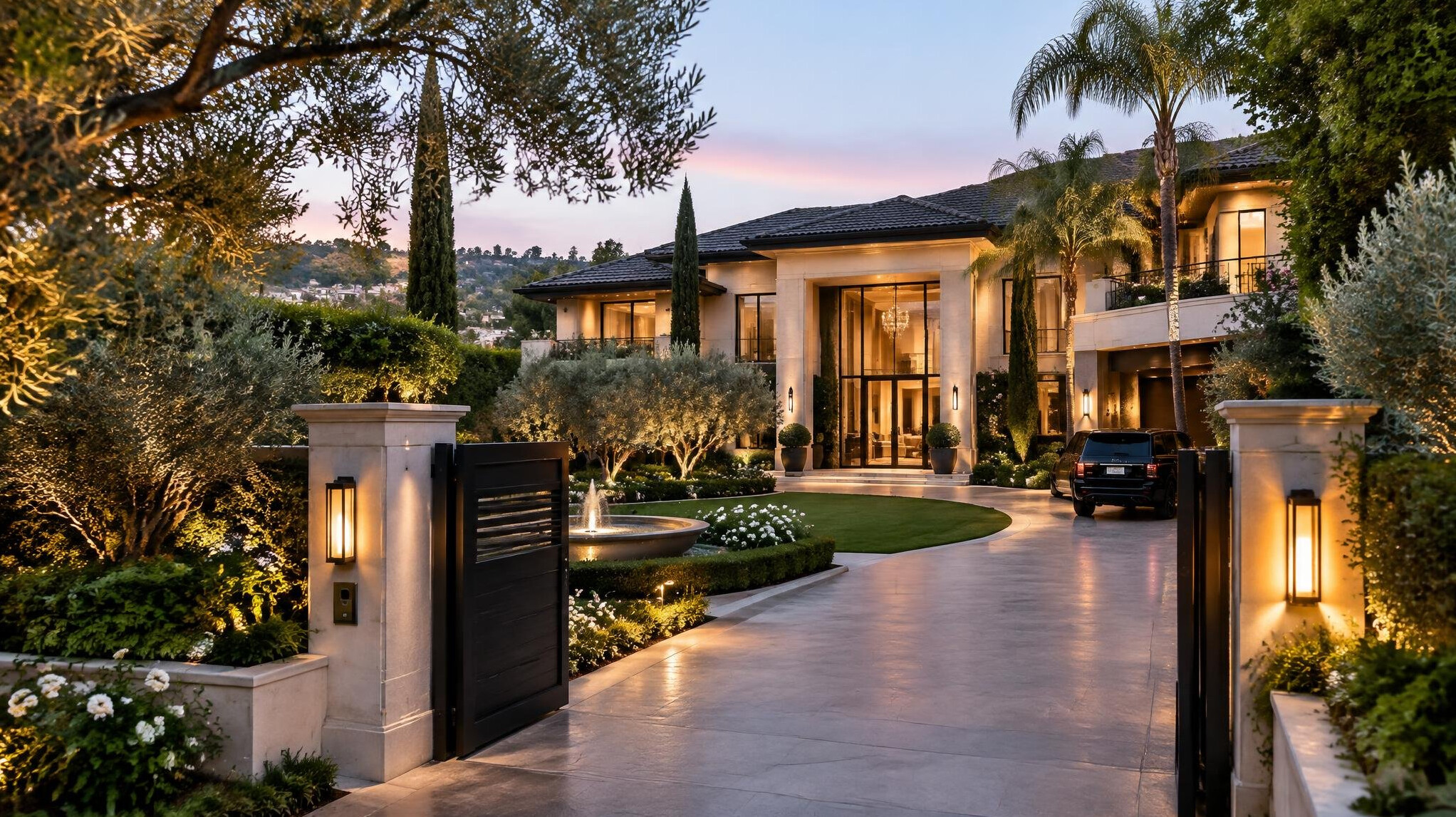 hidden celebrity villa exterior