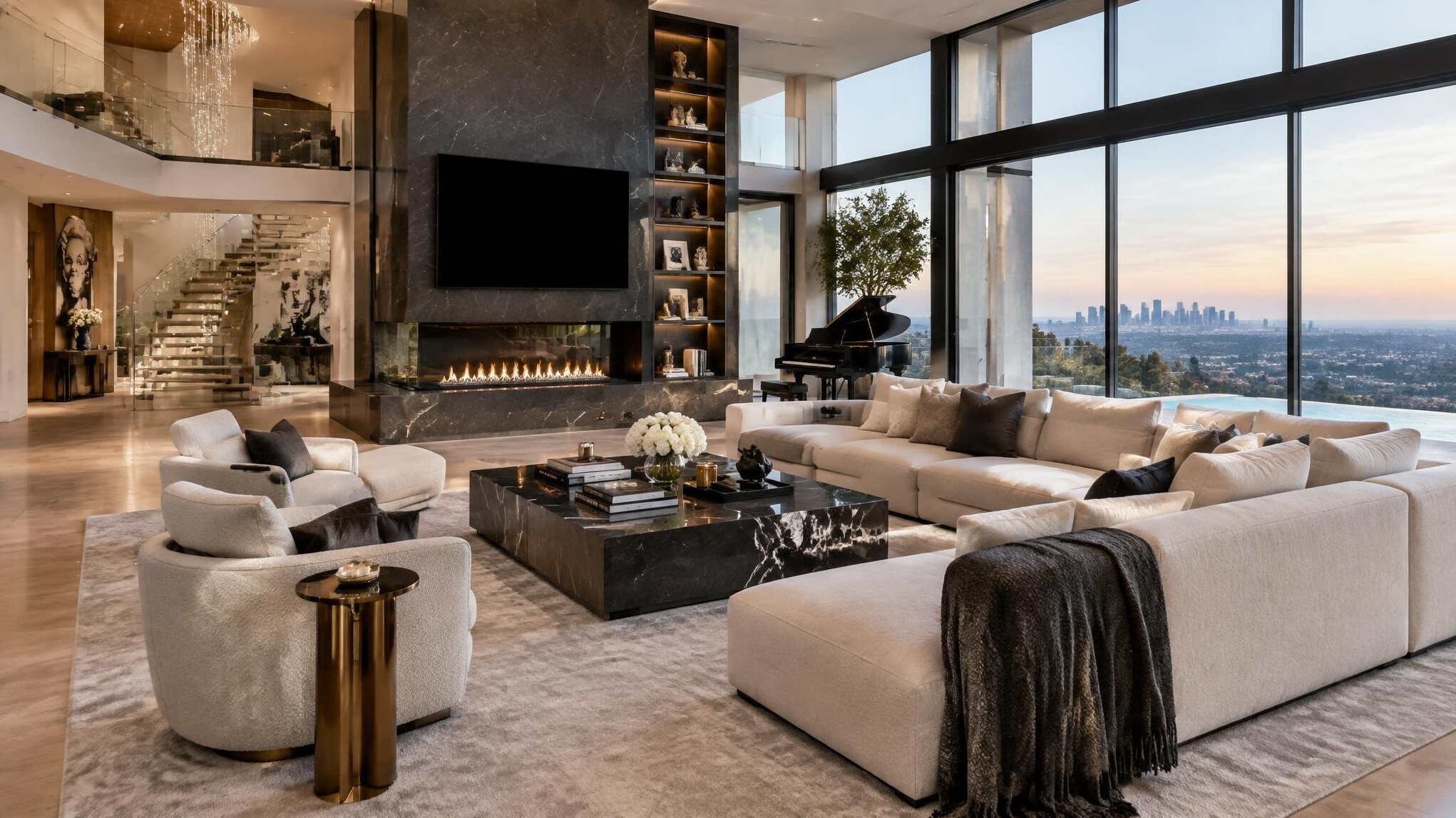 luxury celebrity home interior