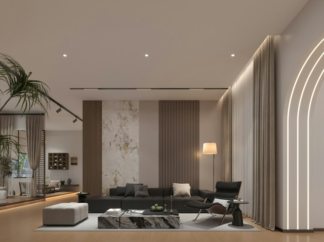 luxury villa interior living room